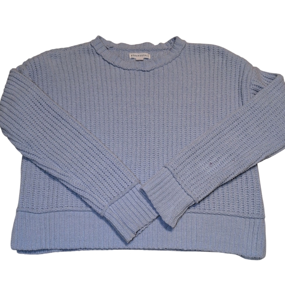 Aeropostale Light Blue Crew Neck Sweater w/ blemish